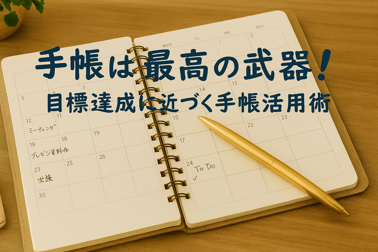 手帳は最高の武器！